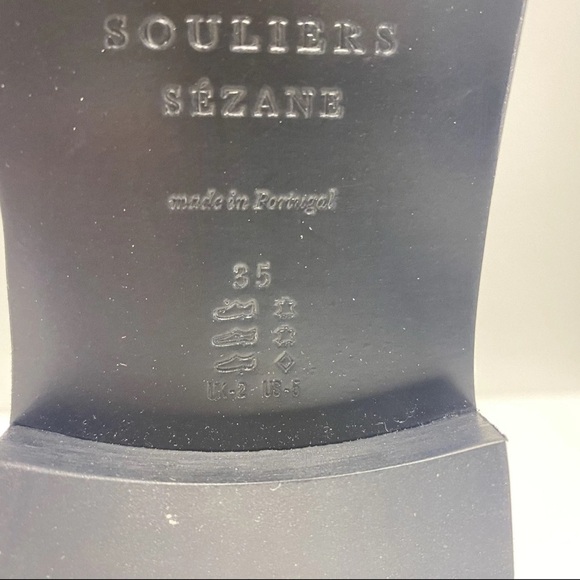 Sezane Andre Black Laminated Loafers NWOT - Picture 9 of 9